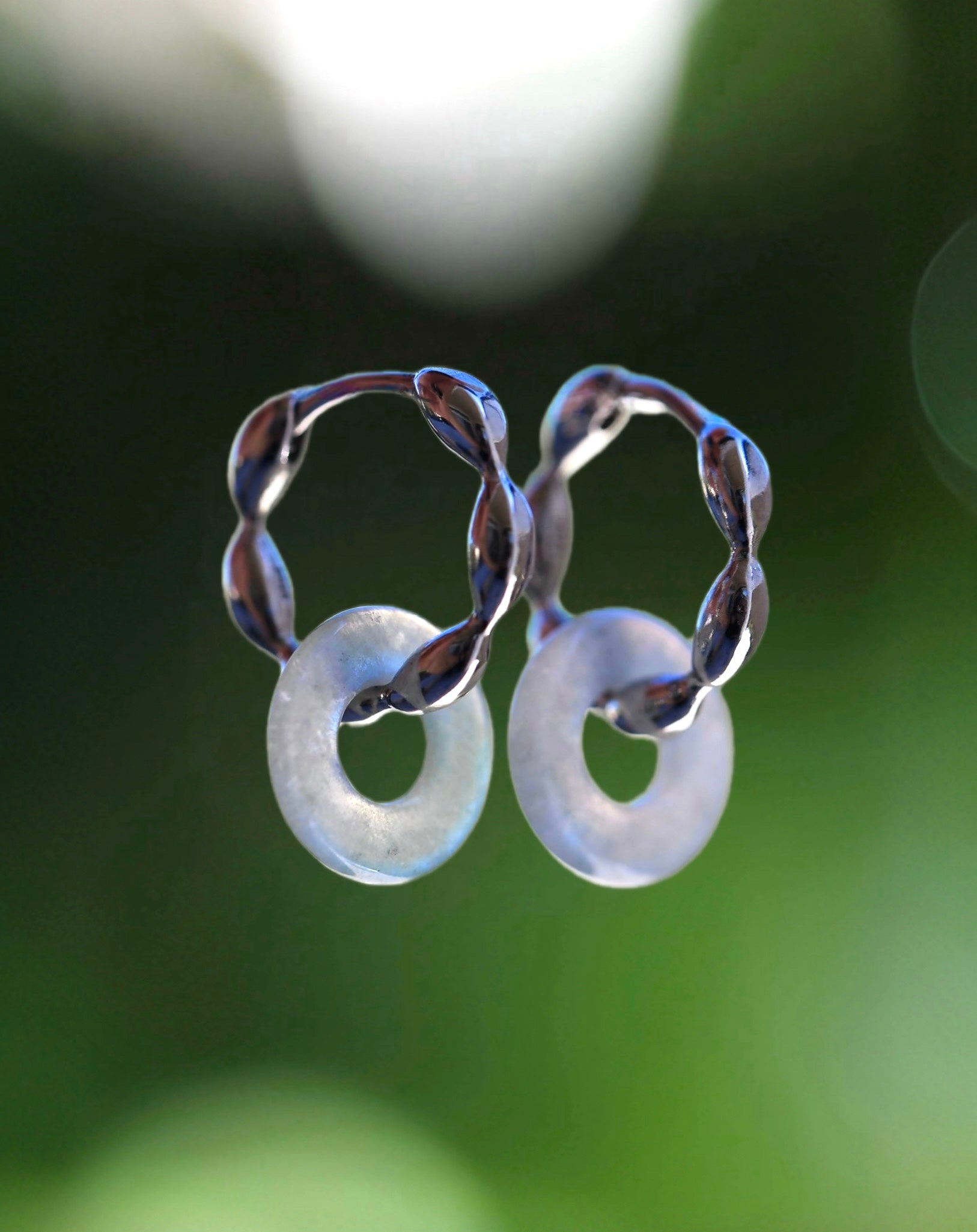 PETITE LUMINESCENT JADEITE EARRINGS
