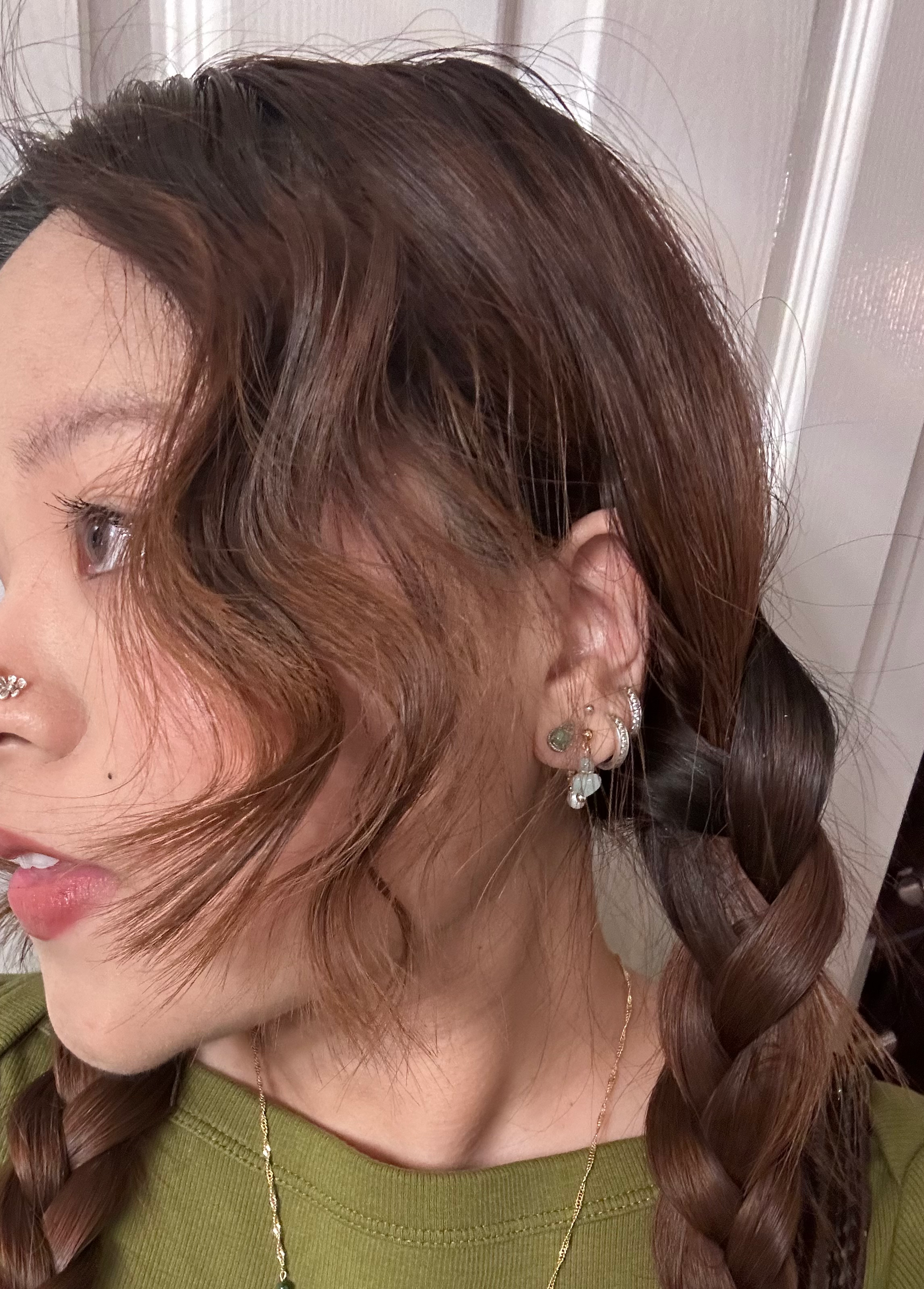 PETITE JADEITE EUPHORIA EARRINGS image 2