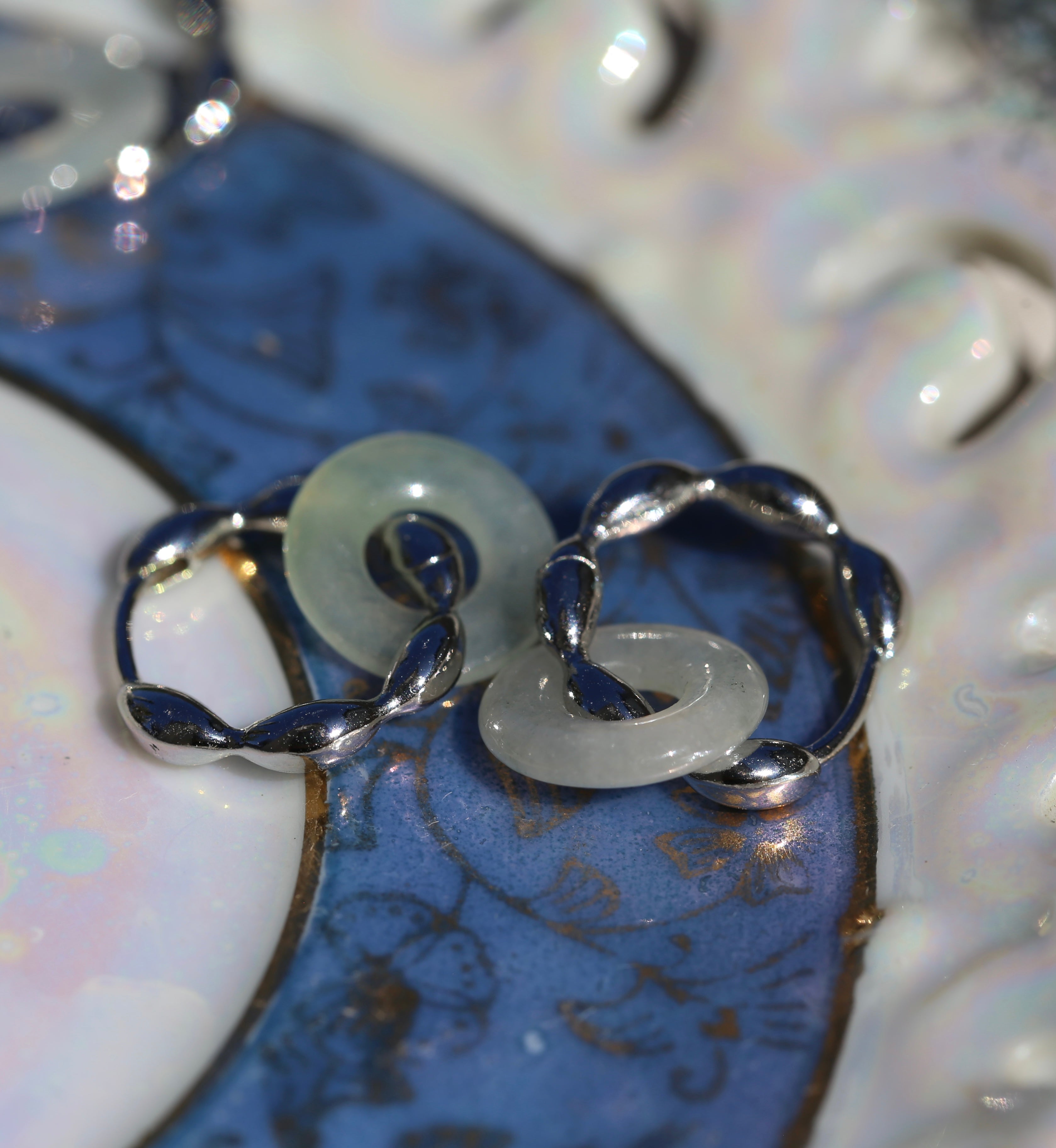 PETITE LUMINESCENT JADEITE EARRINGS