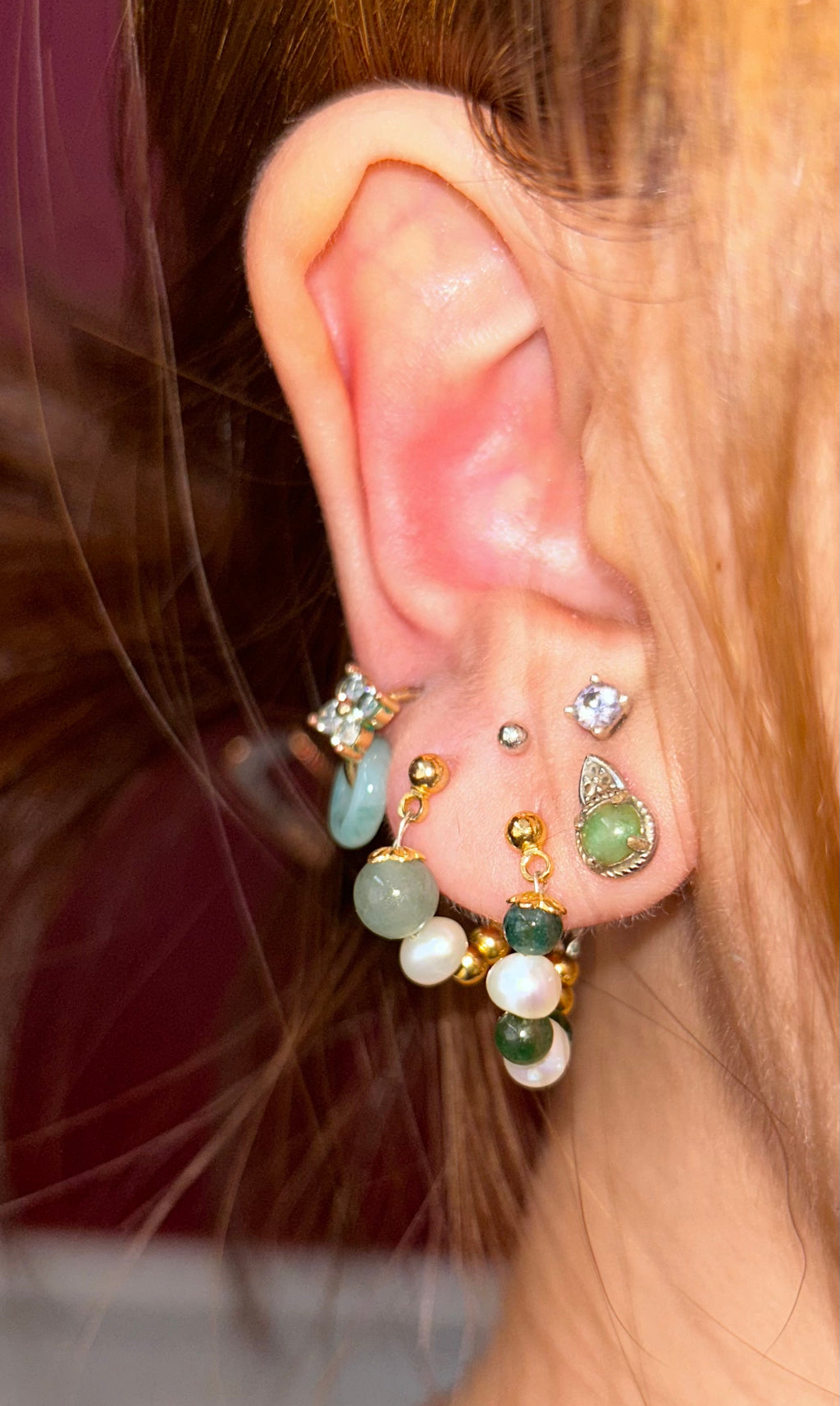 CHECKMATE JADEITE HOOPS image 2