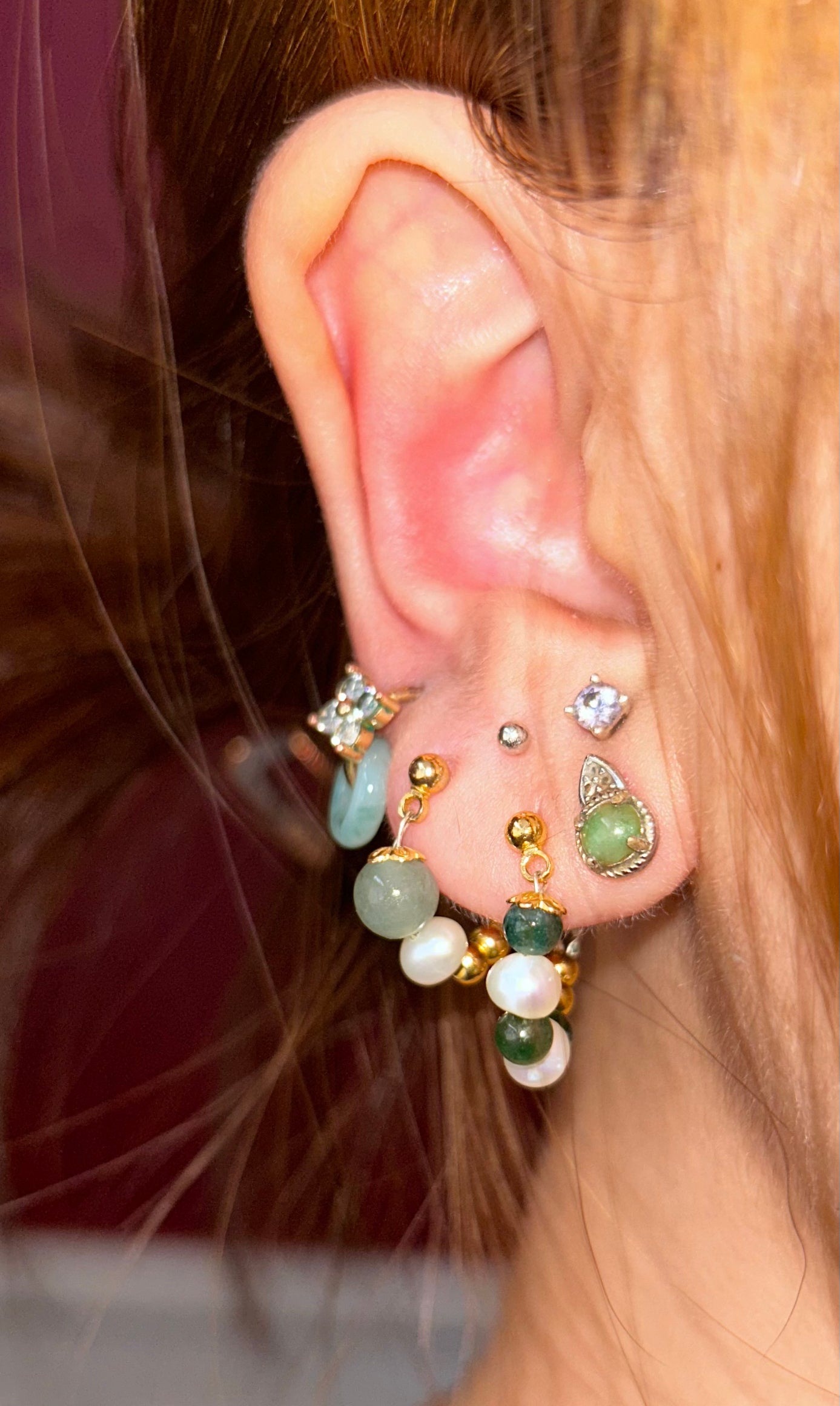 CHECKMATE JADEITE HOOPS image 2