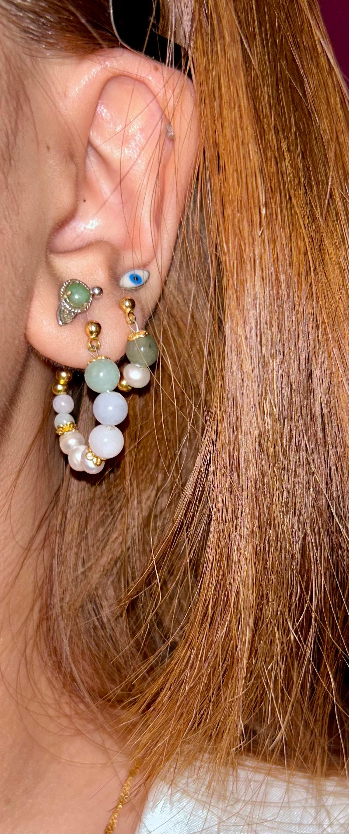 BIRDS OF A FEATHER JADEITE EARRINGS image 2