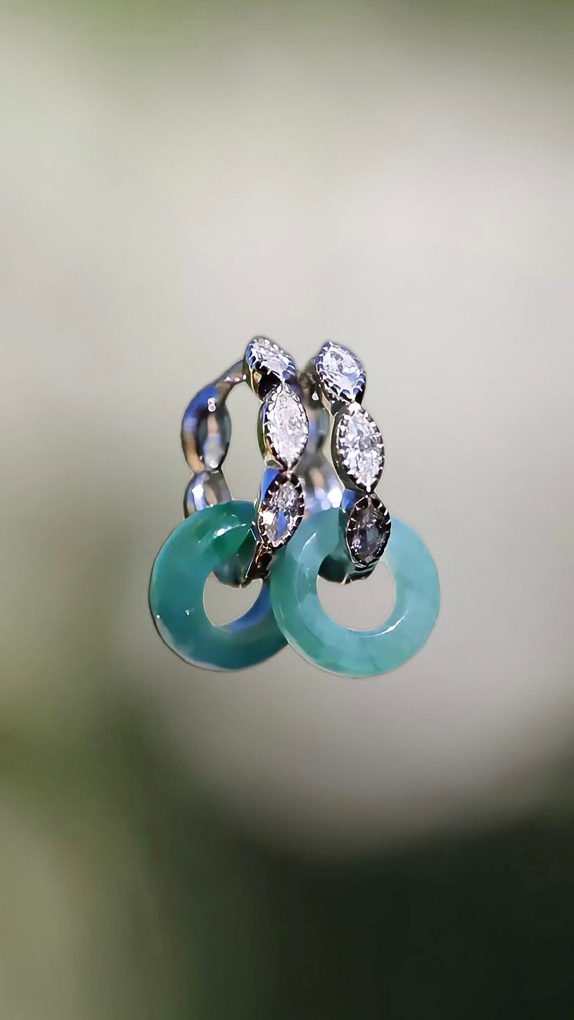 JADEITE ICE PRINCESS EARRINGS