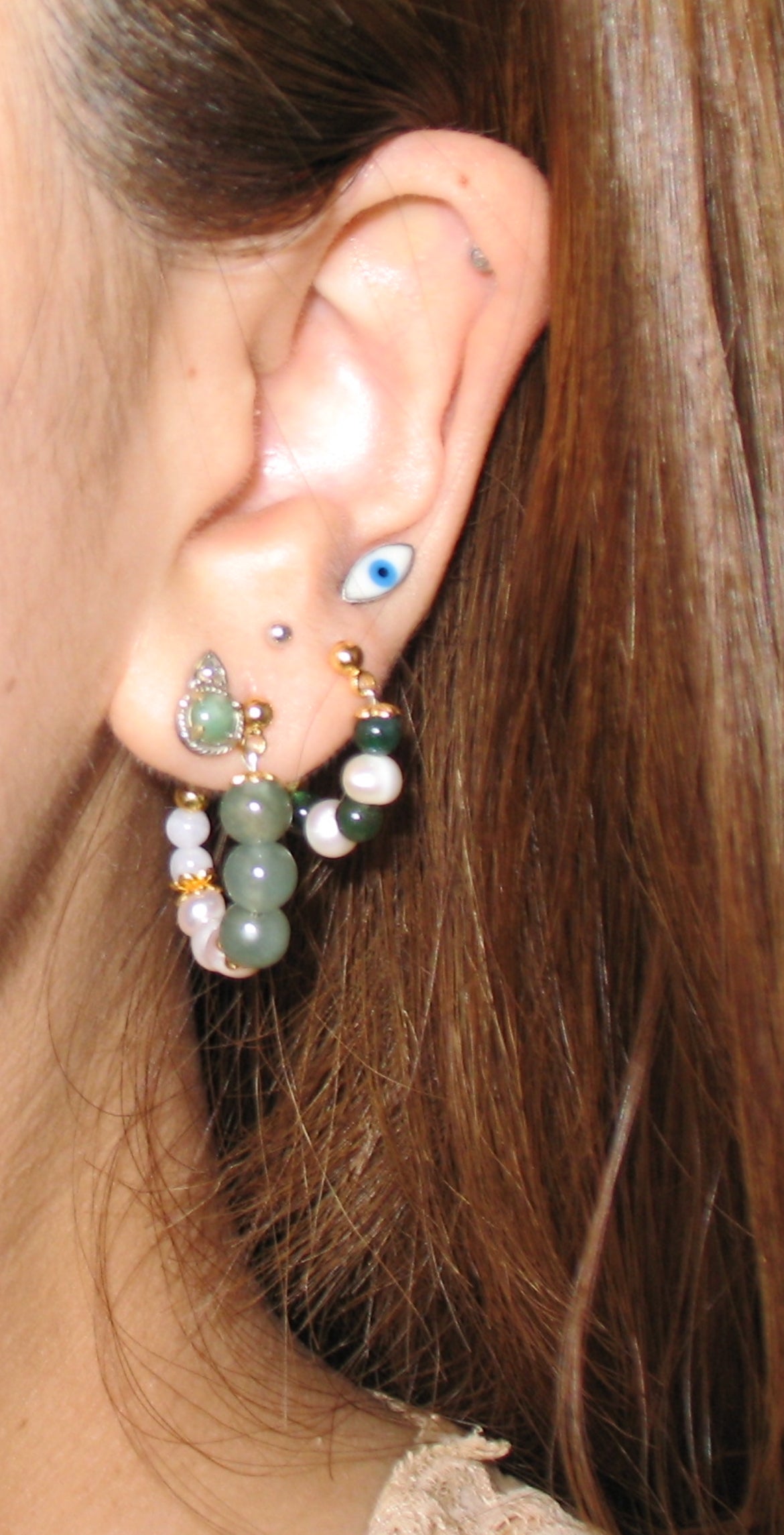 CHECKMATE JADEITE HOOPS image 1