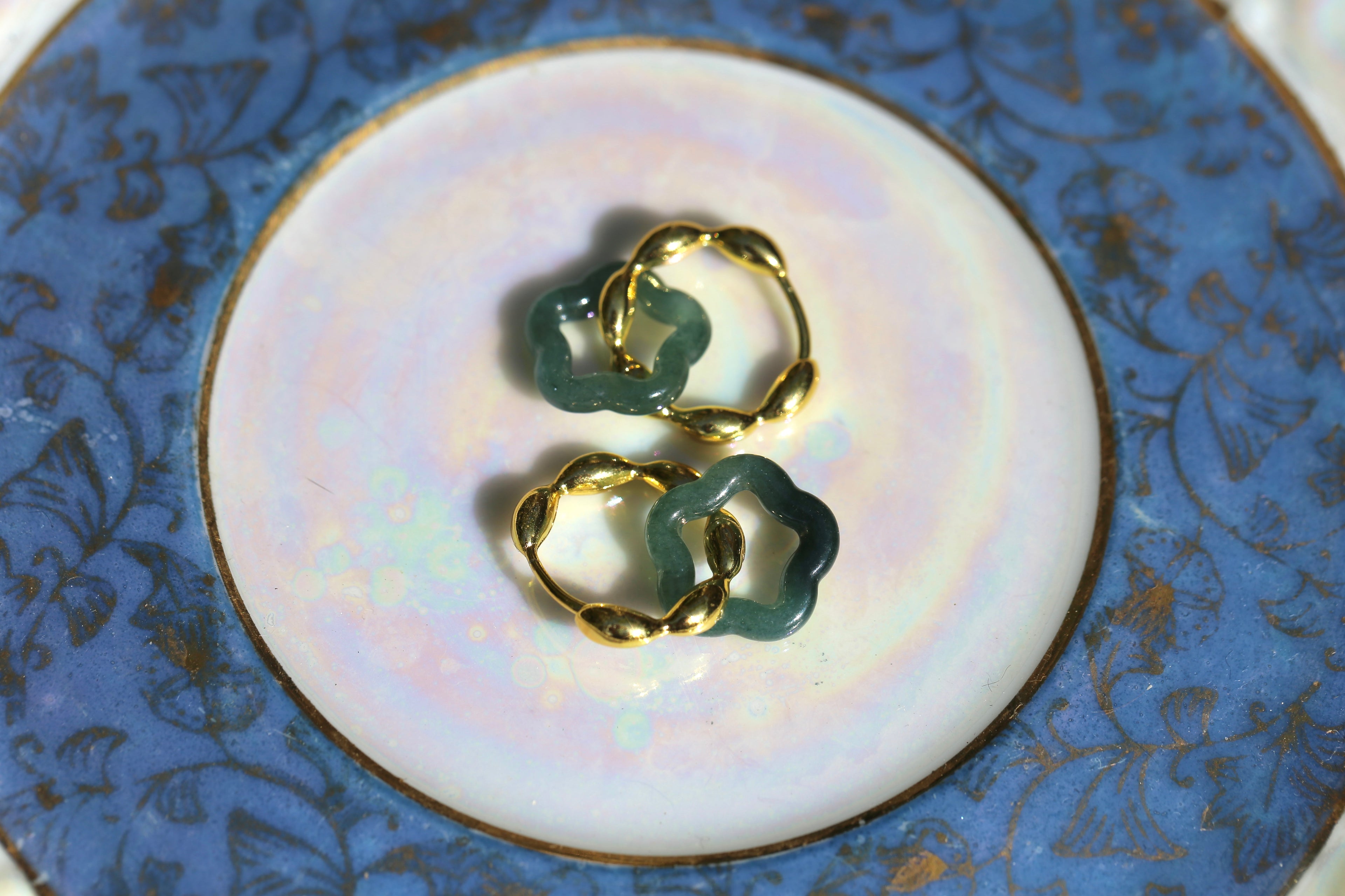 COSMIC BLOOM JADEITE EARRINGS