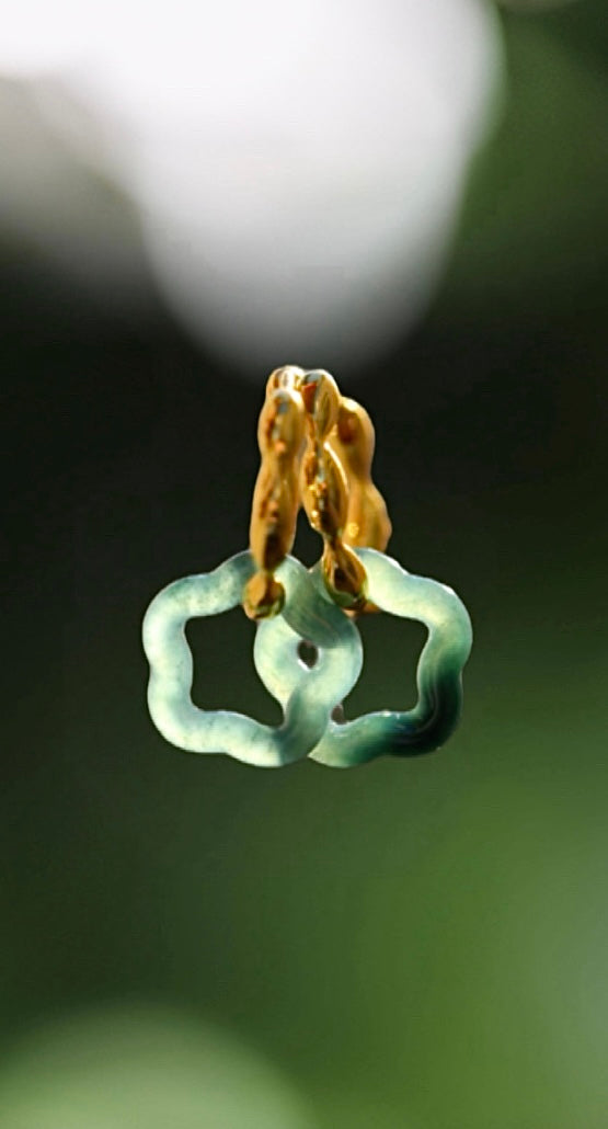 COSMIC BLOOM JADEITE EARRINGS