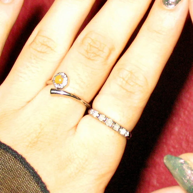 GOLDEN JADEITE WRAP RING