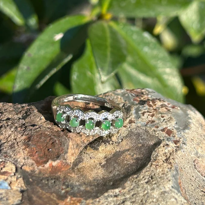 JADEITE LACE RING