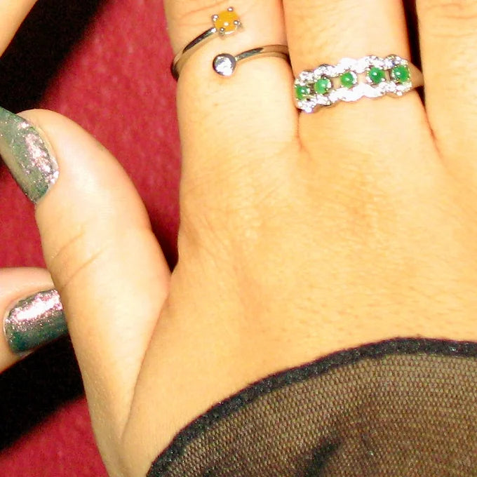 JADEITE LACE RING
