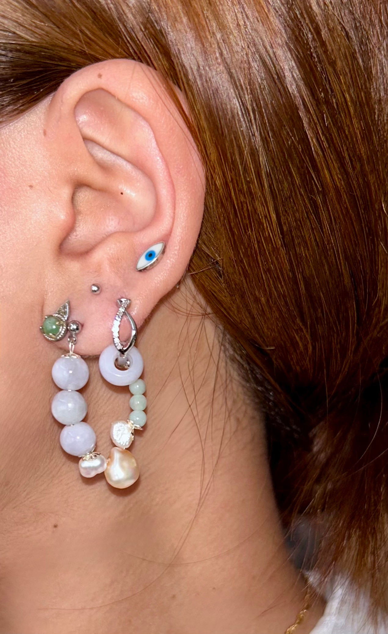 INFINITE JADEITE EARRINGS image 2