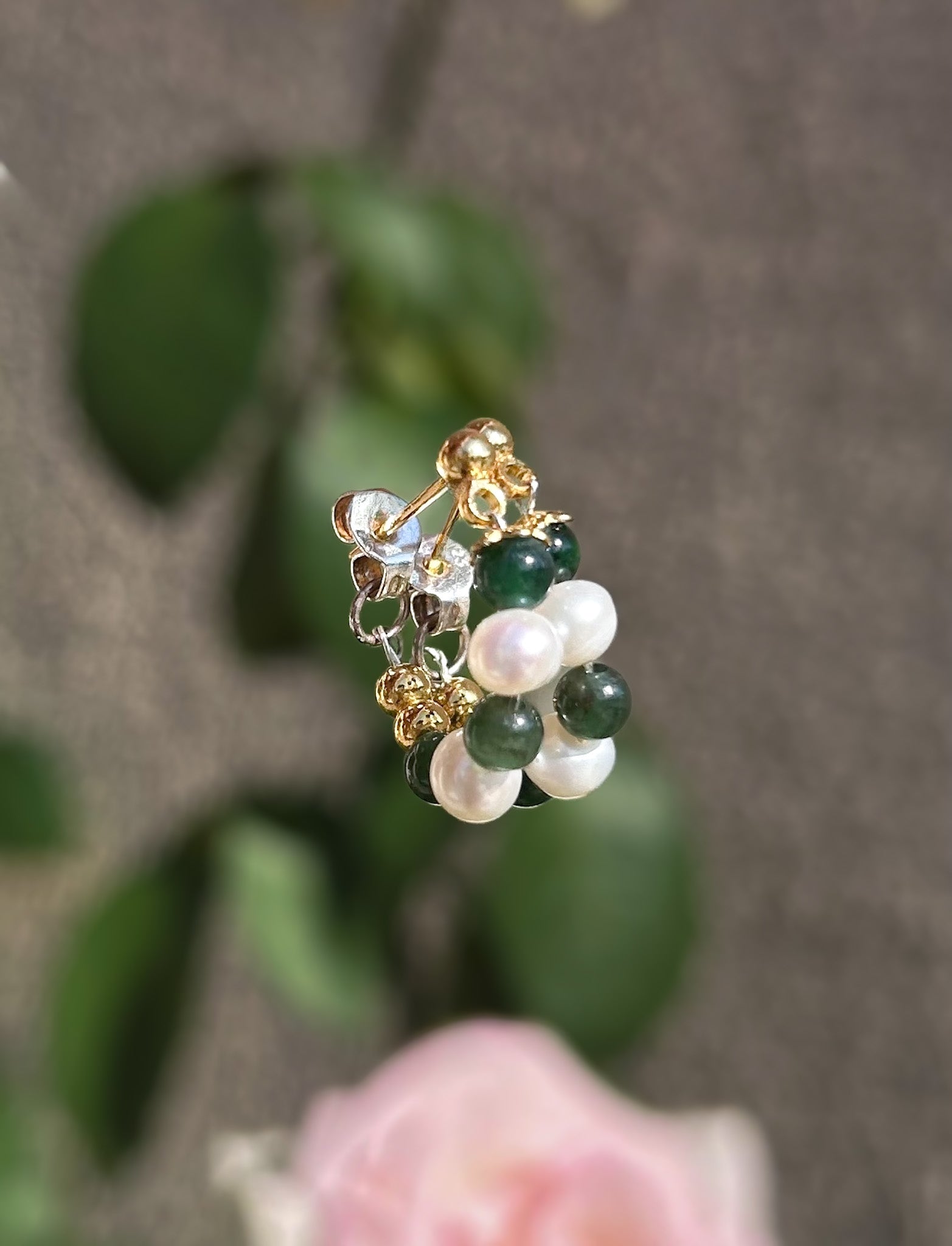 CHECKMATE JADEITE HOOPS