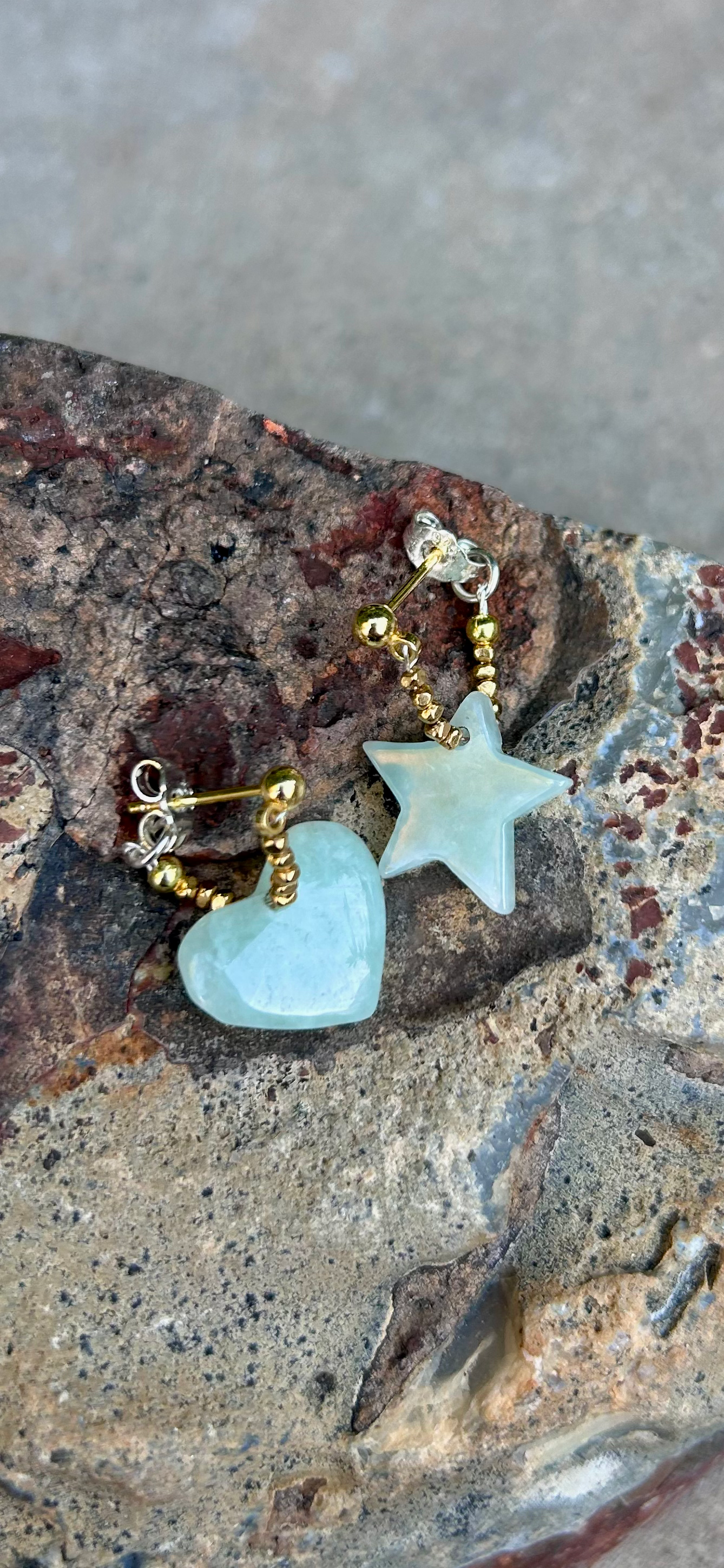 COSMIC LOVE JADEITE EARRINGS IN GREEN image 3