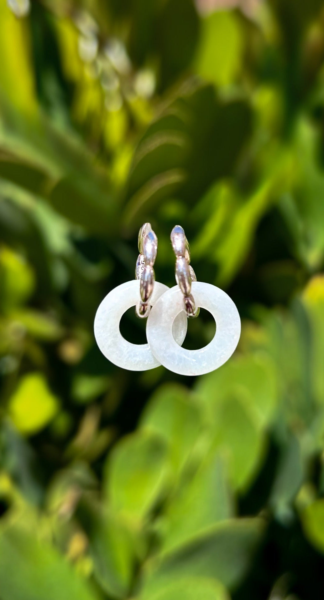 PETITE JADEITE ANGEL HALO EARRINGS