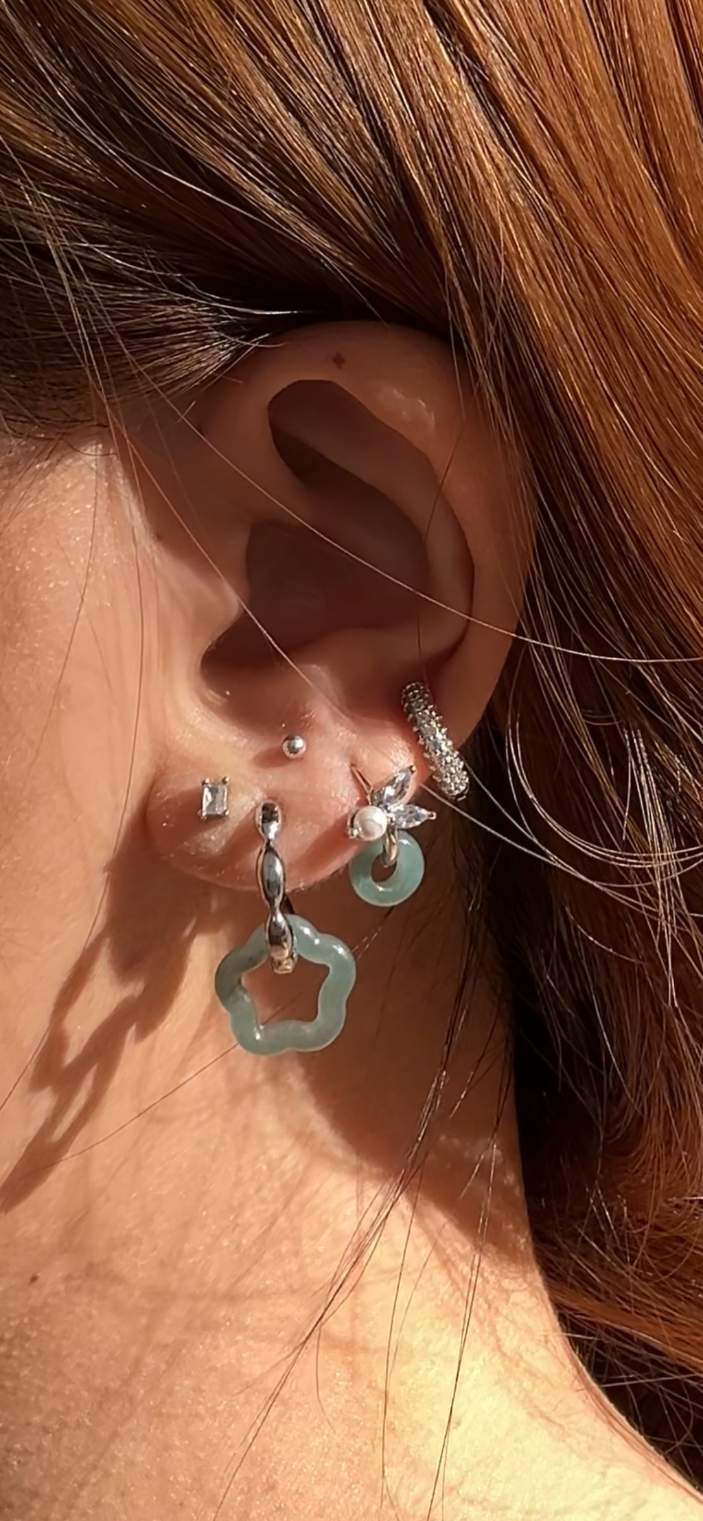 COSMIC BLOOM JADEITE EARRINGS