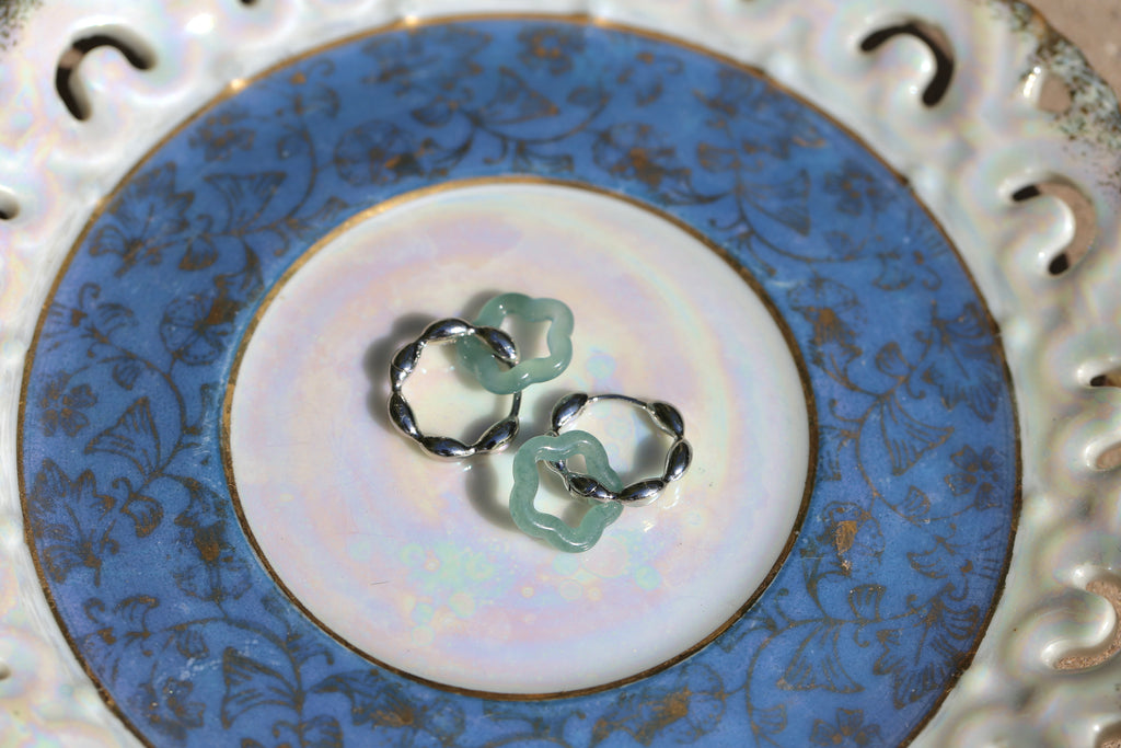COSMIC BLOOM JADEITE EARRINGS
