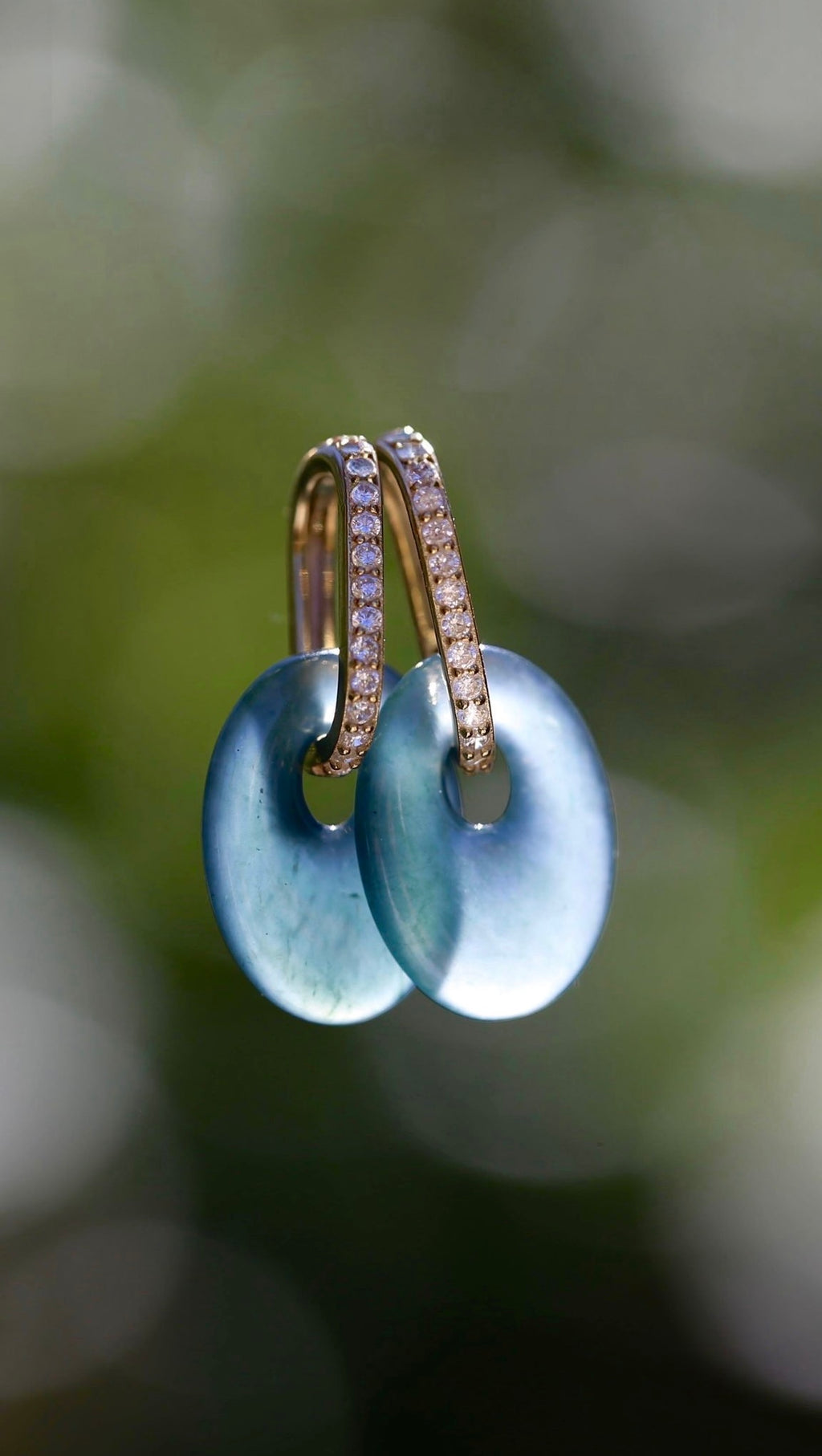 JADEITE PAVÉ MERMAID EARRINGS