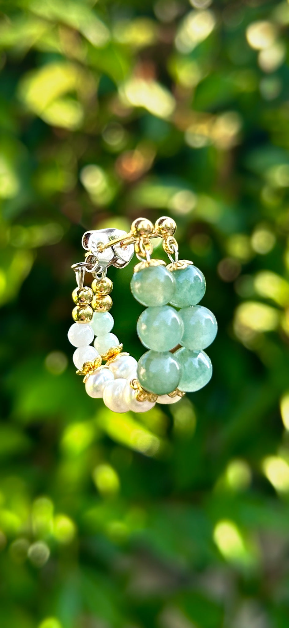 CLASSIC JADEITE HOOPS