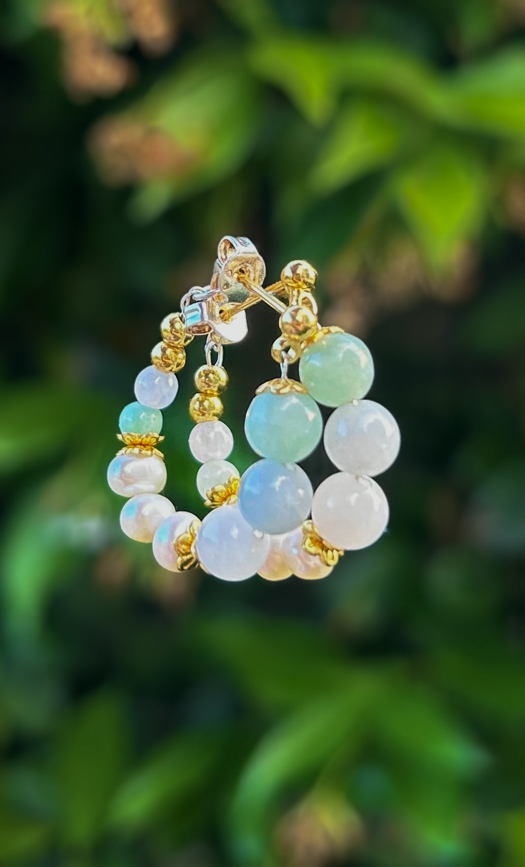BIRDS OF A FEATHER JADEITE EARRINGS