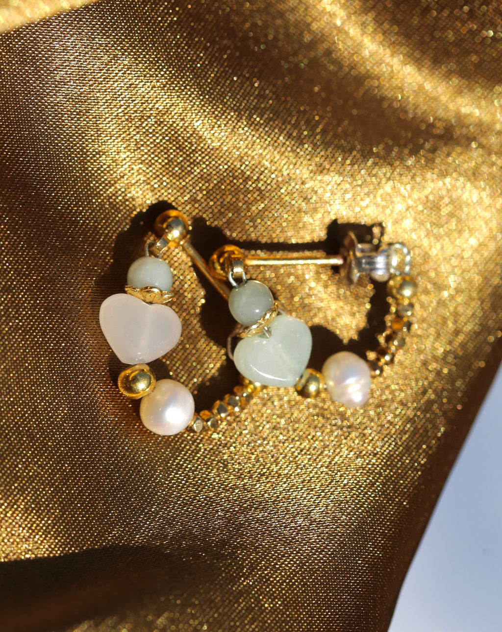 PETITE JADEITE EUPHORIA EARRINGS image 1