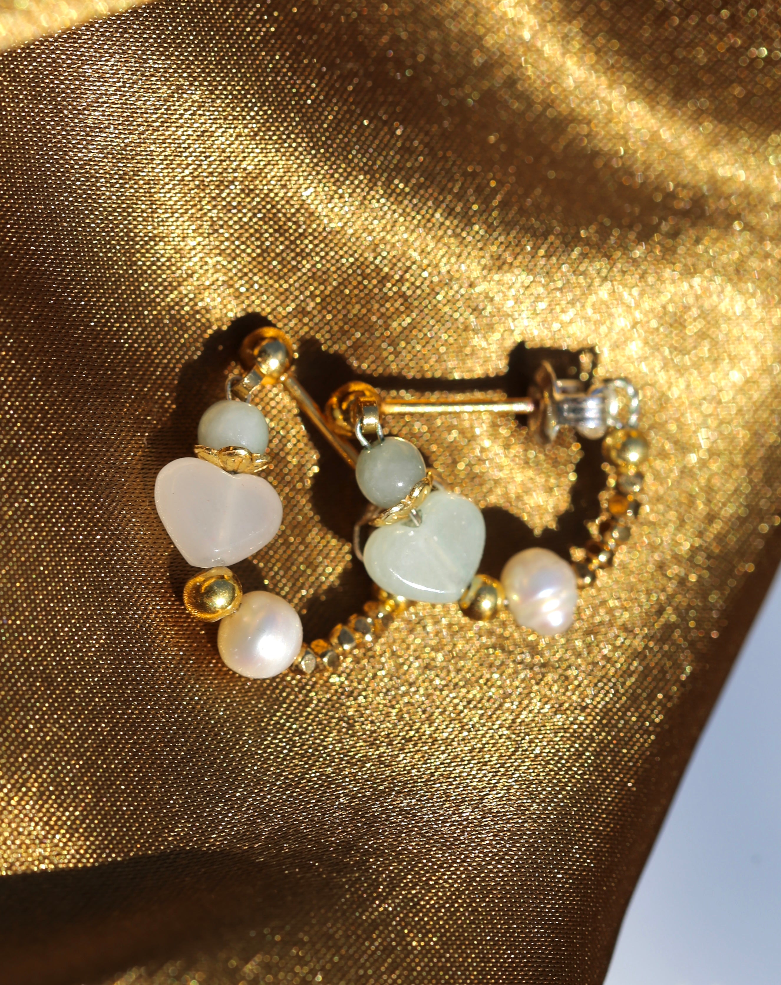 PETITE JADEITE EUPHORIA EARRINGS image 1