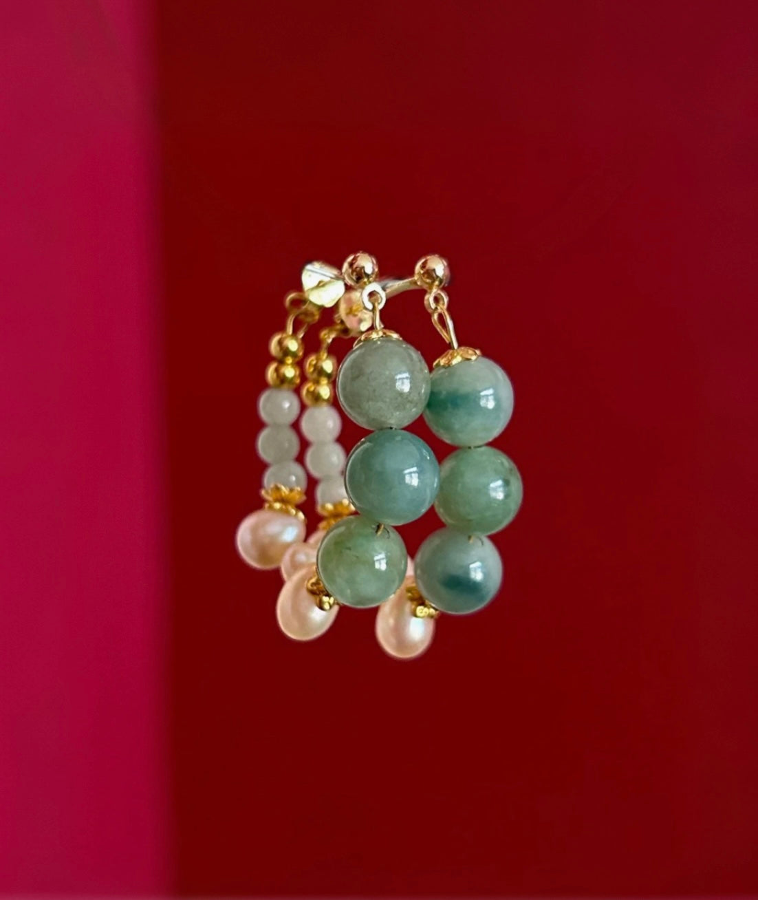 INGENUE JADEITE EARRINGS