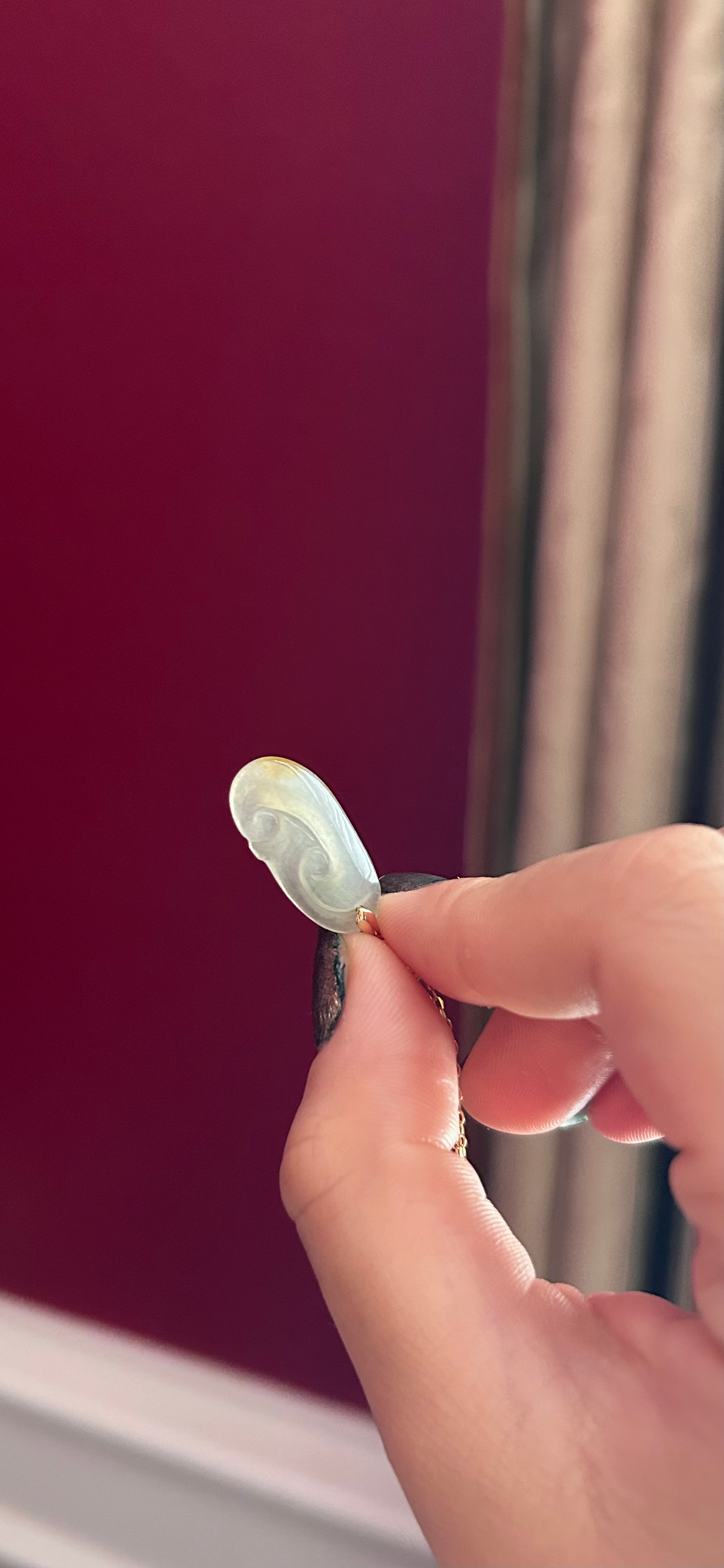 BABY GOLD JADEITE RUYI image 4