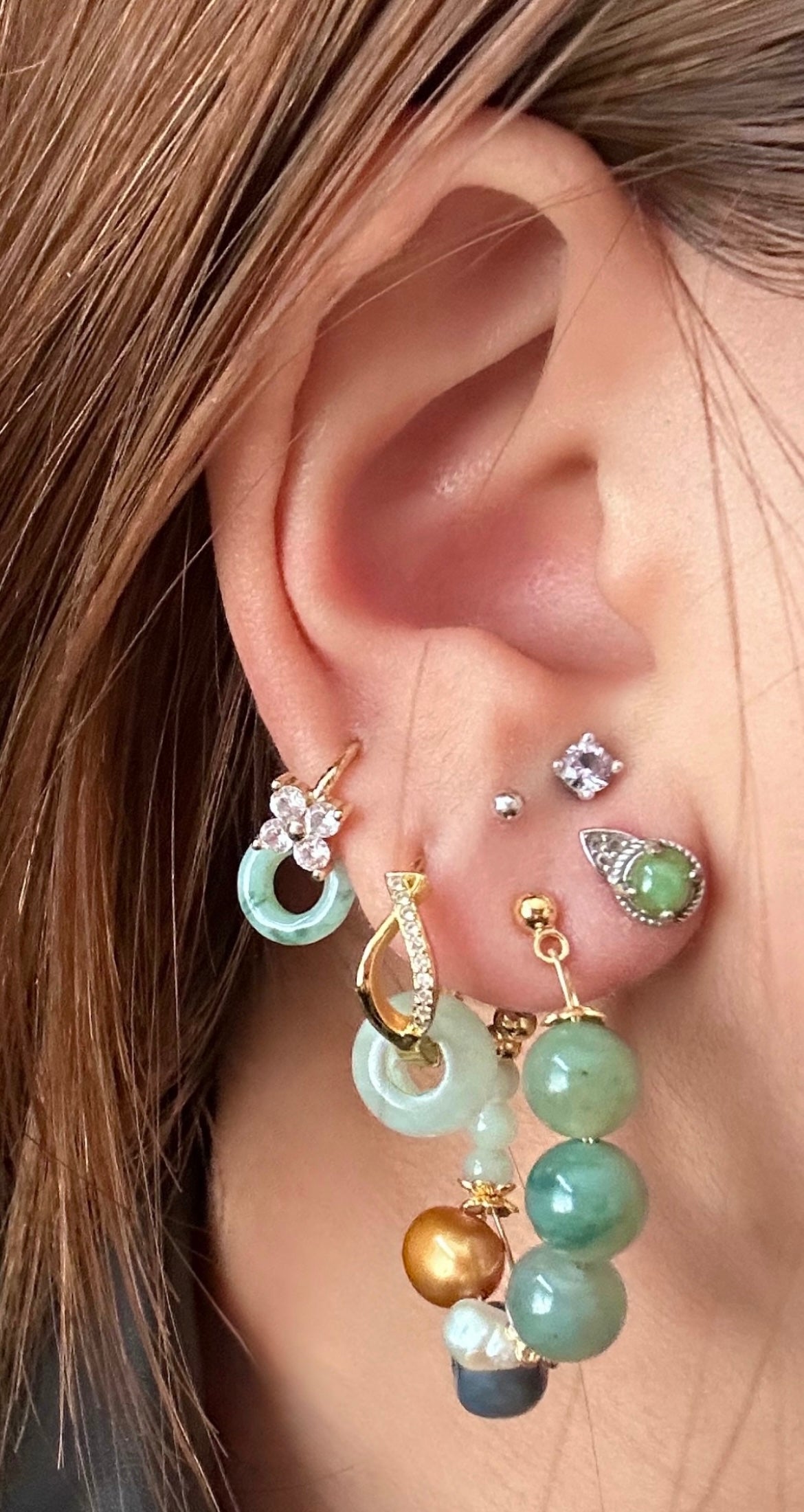 HEAVENLY JADEITE EARRINGS image 4